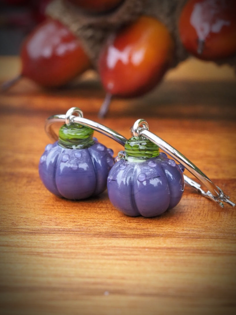 π Moonlit Dew Pumpkin Earrings
