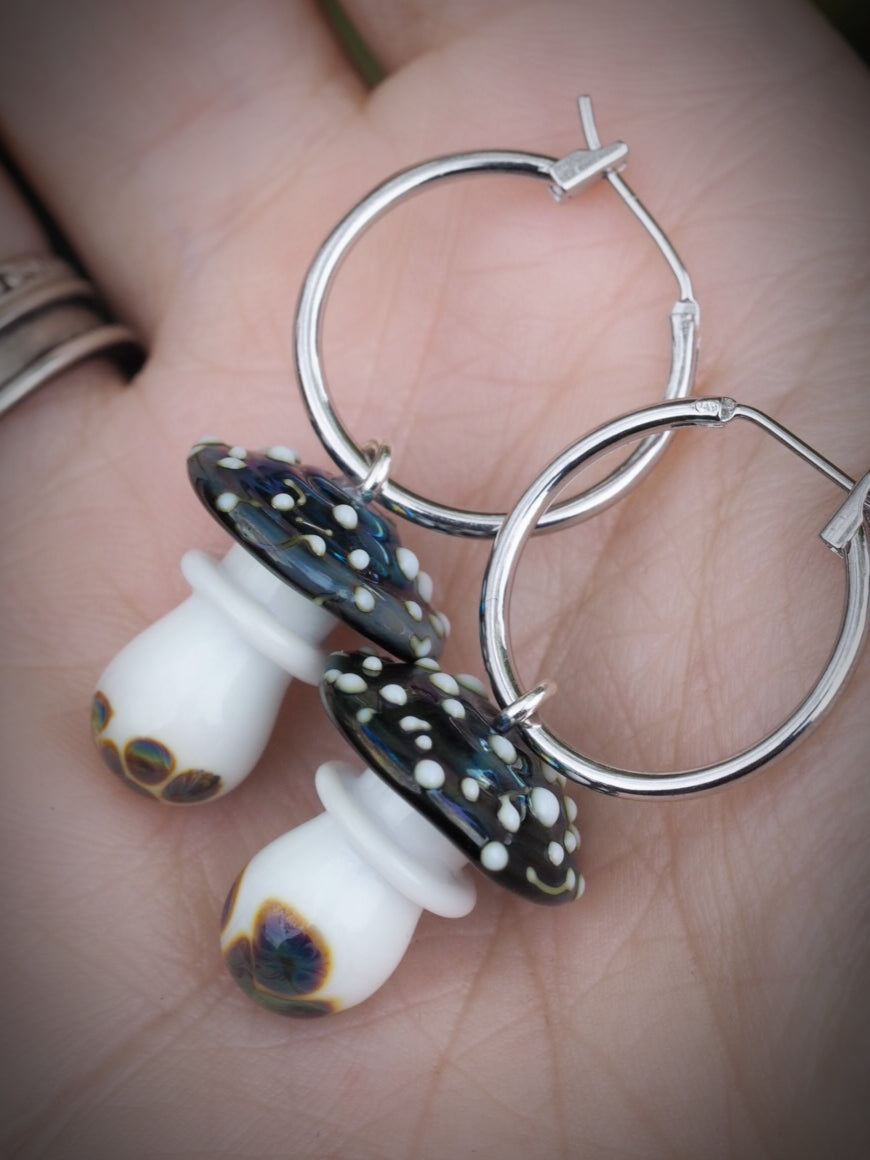 🍄 Mooncap Mushroom Earrings