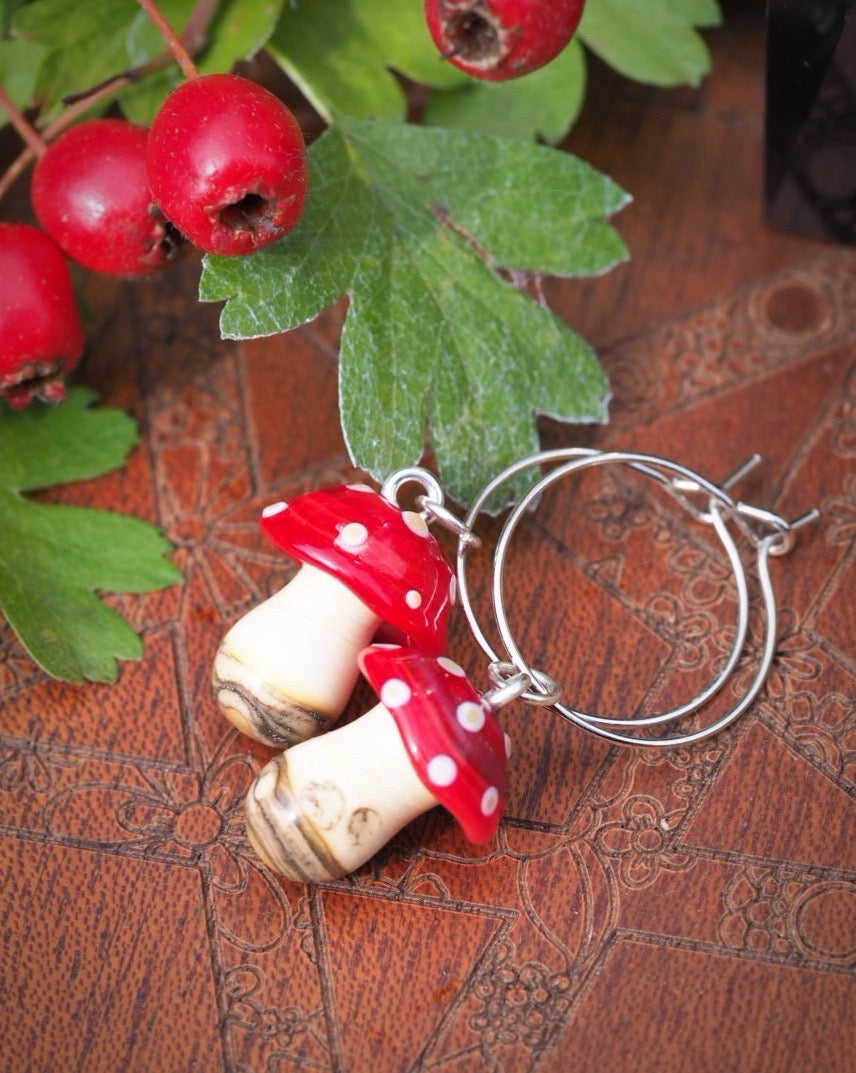Bramblecap Toadstool Earrings