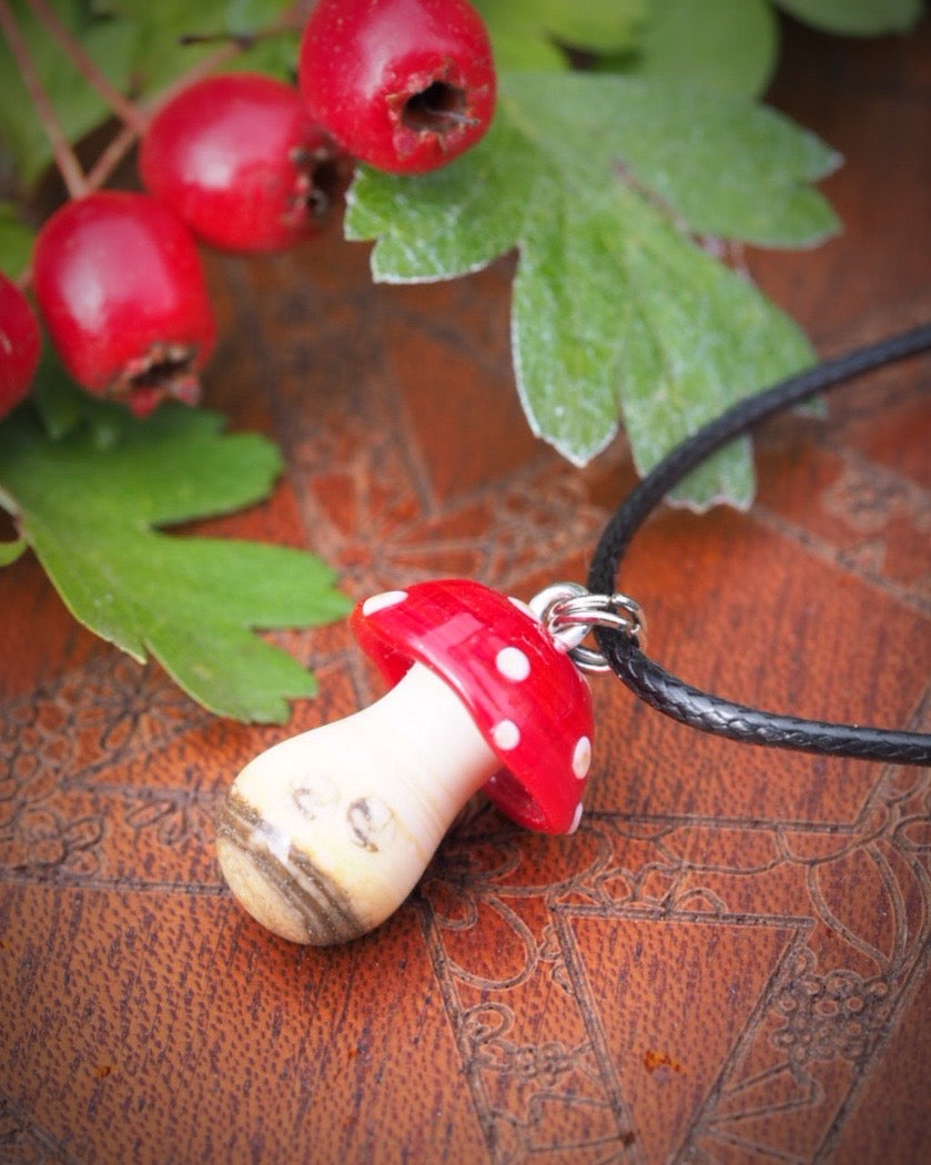 Bramblecap Toadstool Necklace