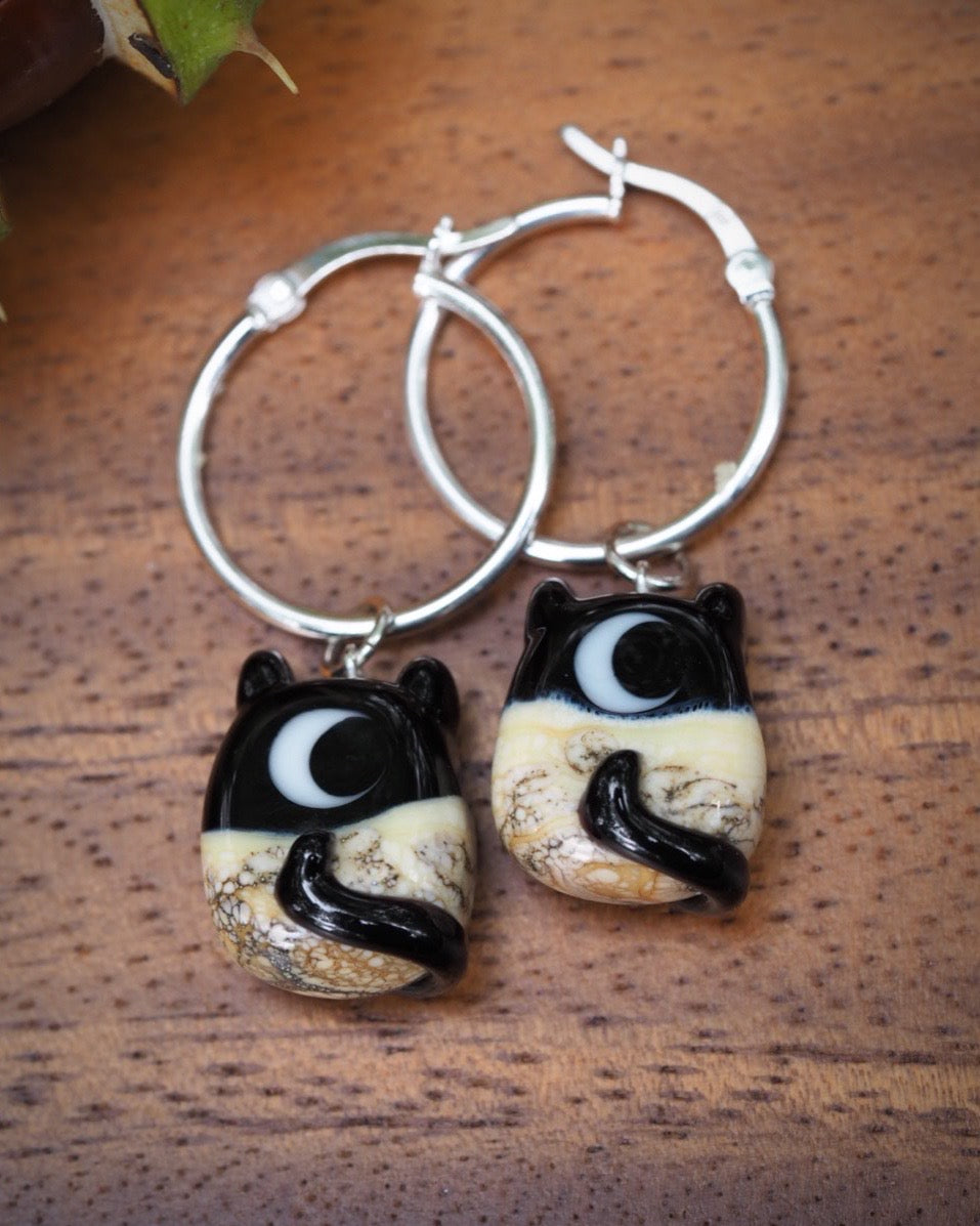 Eclipse Cat Earrings