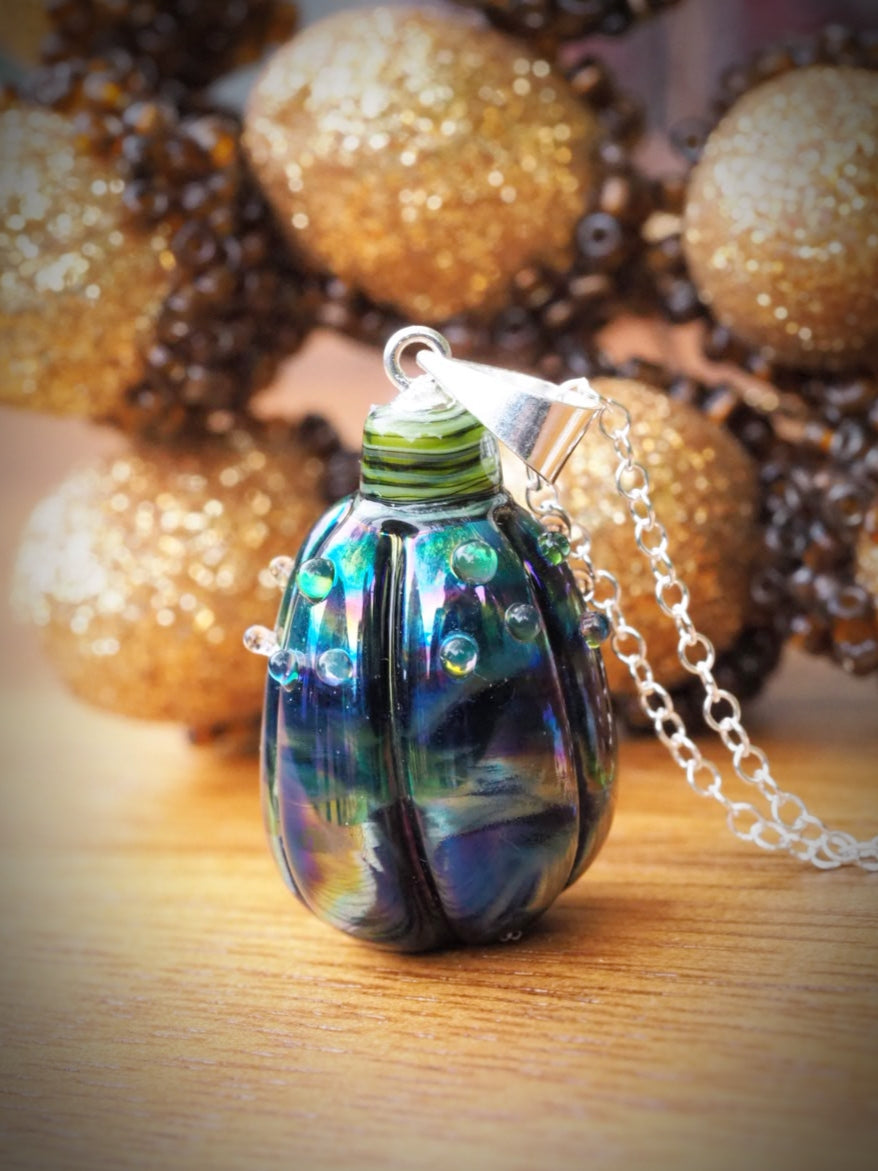 🪄 Twilight Brew Pumpkin Necklace (One of a kind)