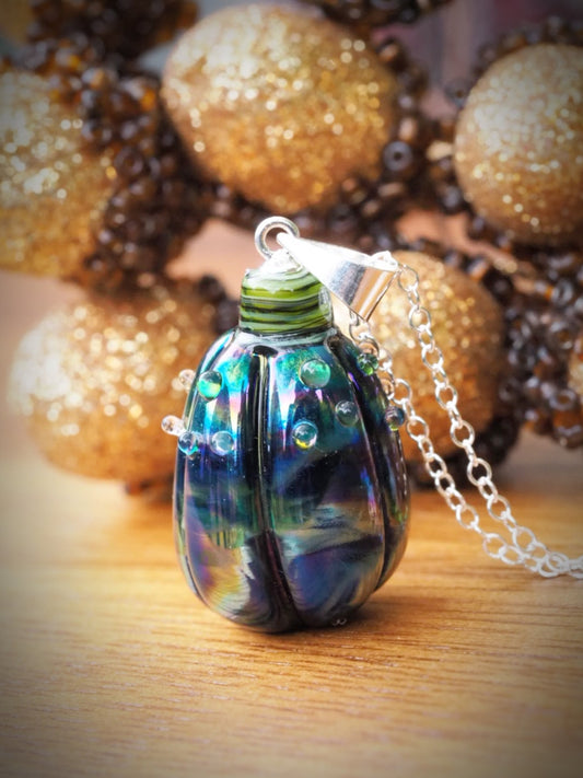 🪄 Twilight Brew Pumpkin Necklace (One of a kind)