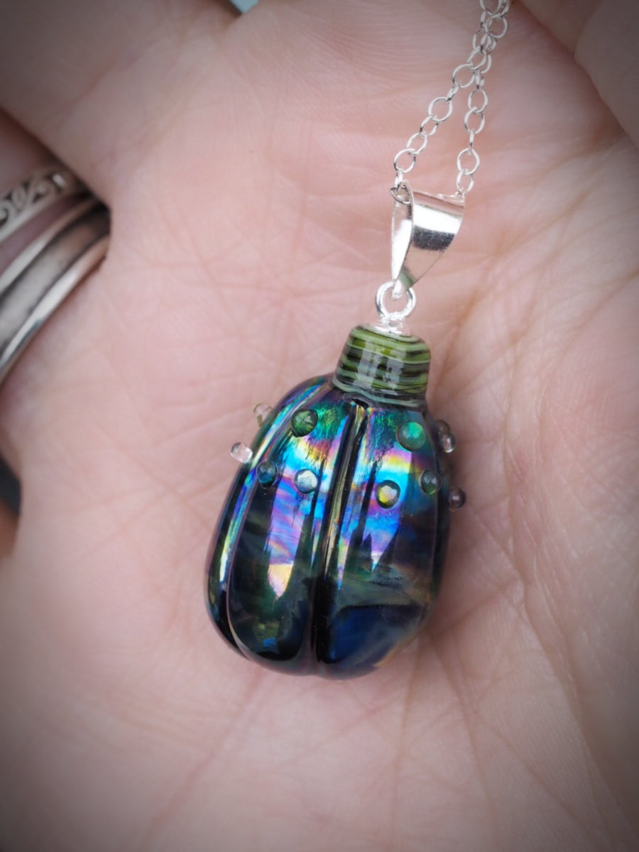 🪄 Twilight Brew Pumpkin Necklace (One of a kind)