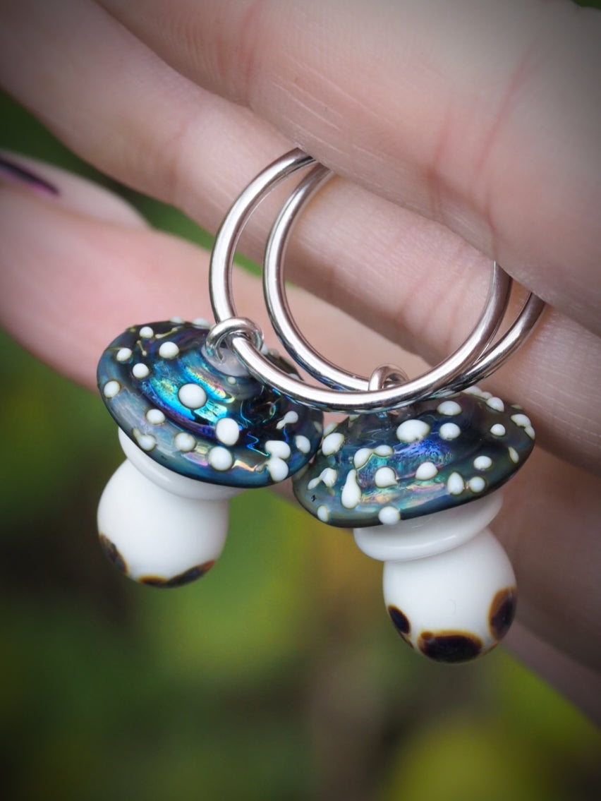 🍄 Mooncap Mushroom Earrings
