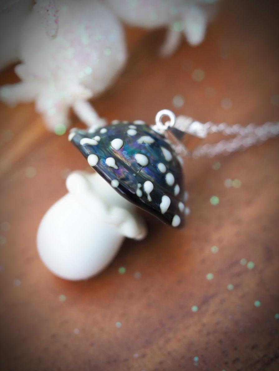 Iridescent Toadstool Necklace