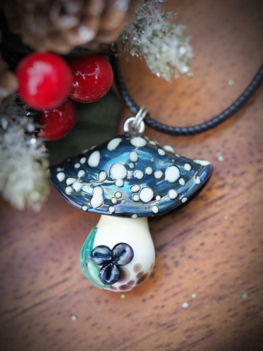 Iridescent Toadstool Necklace