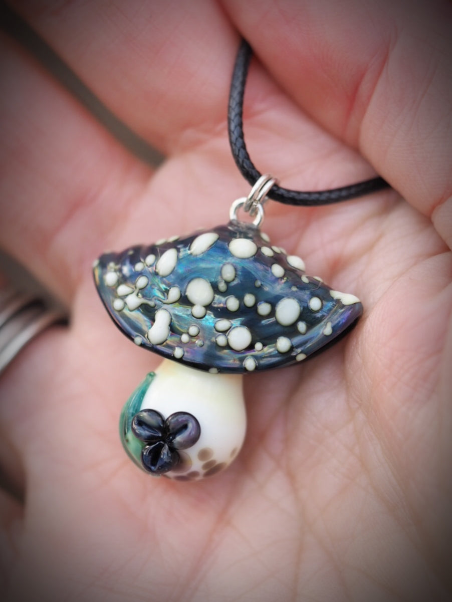 Iridescent Toadstool Necklace