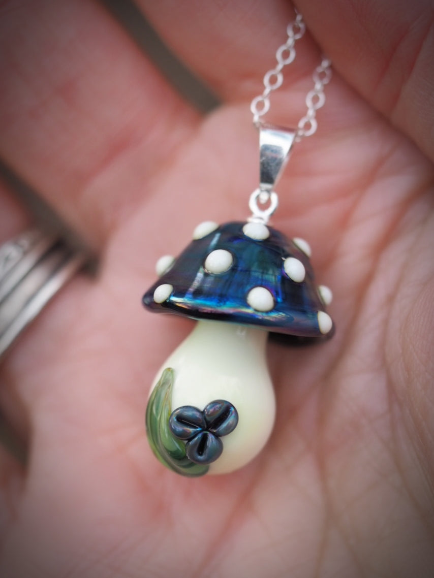 Iridescent Toadstool Necklace