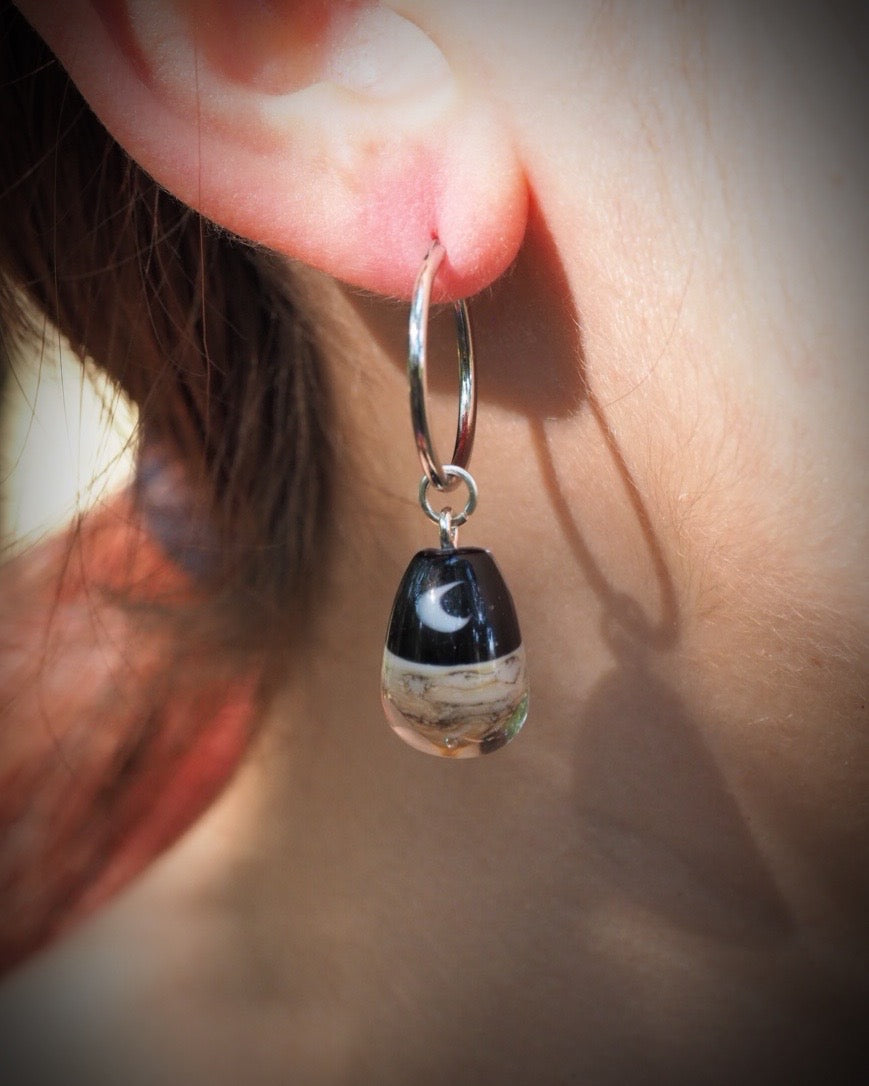 Moon Drop Earrings