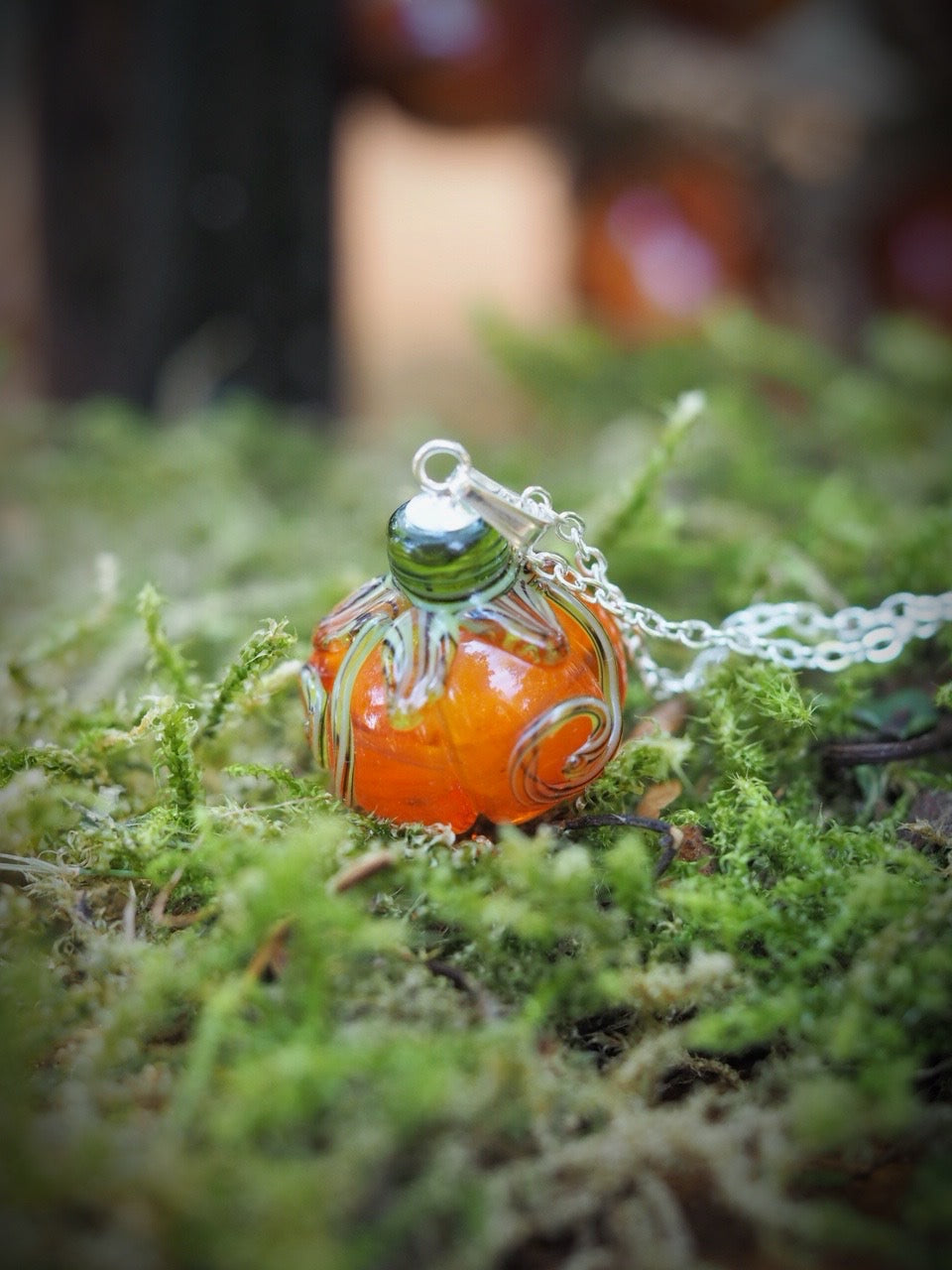 Emberglow Pumpkin Necklace
