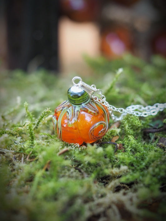 Emberglow Pumpkin Necklace