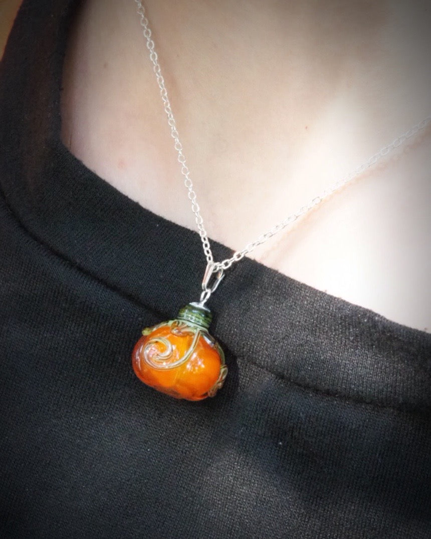 Emberglow Pumpkin Necklace