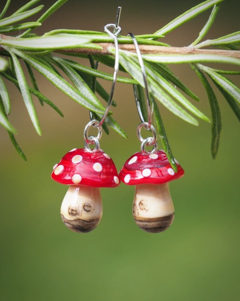 Bramblecap Toadstool Earrings