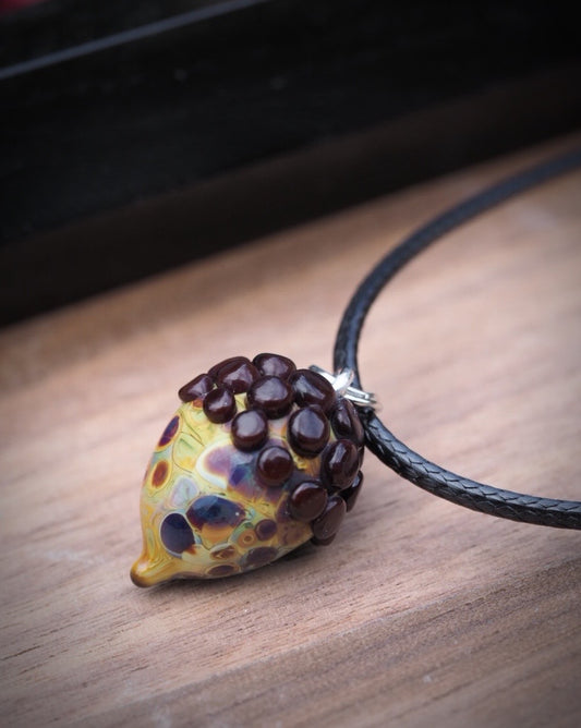 Shadow Acorn Necklace
