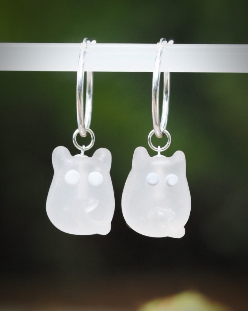 Haunted Ghost Cat Necklace