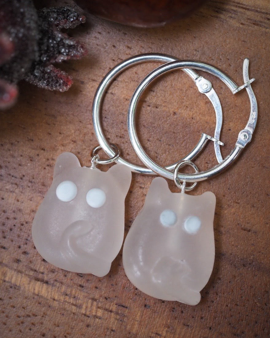 Haunted Ghost Cat Necklace