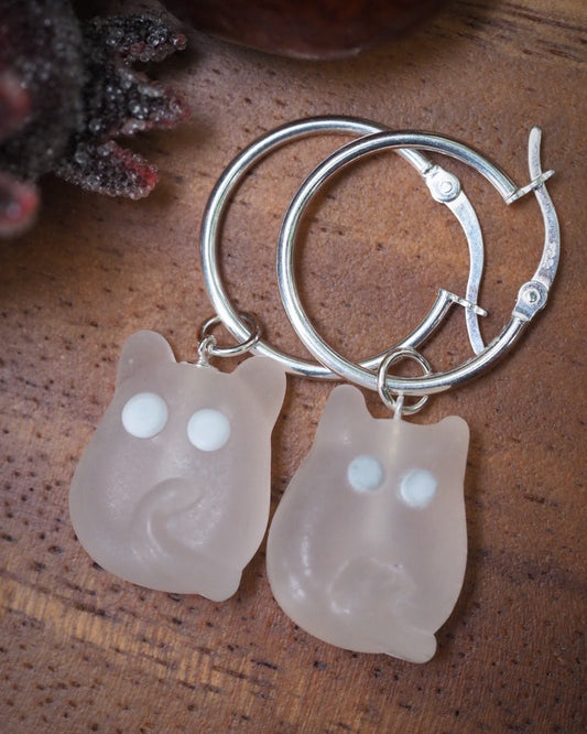 Haunted Ghost Cat Necklace